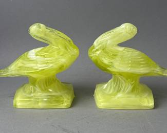Lot 124 | FGSA 2009 Uranium Slag Glass Pelicans
