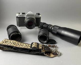 Lot 86 | Asahi Pentax K1000 Pentax-m 1:2 & 1:3.5 & More
