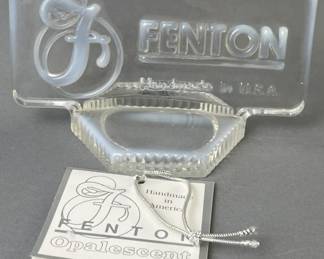 Lot 89 | Opalescent Fenton Logo Signed Tom Fenton
