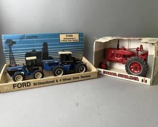 Lot 117 | Ertl Farmall Super M-TA & Ford Tractors
