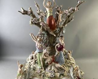 Lot 164 | Large Capo Di Monte Porcelain Sculpture As Is
