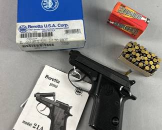 Lot 192 | Beretta 21 .22LR D/A 7RD Bobcat Handgun
