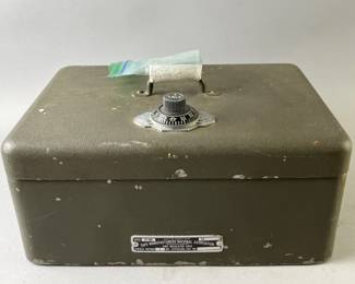 Lot 114 | Vintage Small Fire-Insulated Safe With Yale Lock
