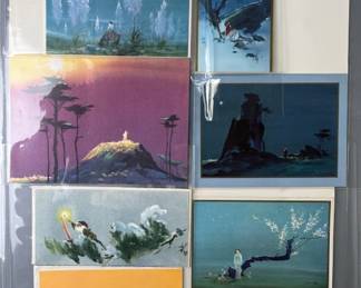 Lot 82 | 8 Used Vintage Tyrus Wong Xmas Cards & More
