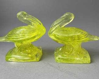 Lot 125 | 2009 FGSA Uranium Slag Glass Pelicans
