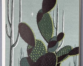 Lot 54 | Vintage Eyvind Earle Birthday Card Cactus 331
