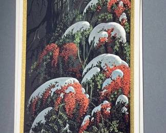Lot 47 | Vintage Eyvind Earle Xmas Card Pyracantha

