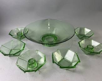 Lot 142 | Vintage Fostoria Uranium Glass & More
