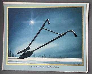 Lot 44 | Vintage Eyvind Earle Xmas Card Ploughshare
