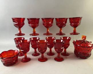 Lot 131 | Vintage Fostoria Ruby Uranium Glass

