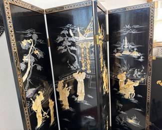 Chinese 4 panel screen