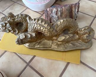 Gilded Dragon statue