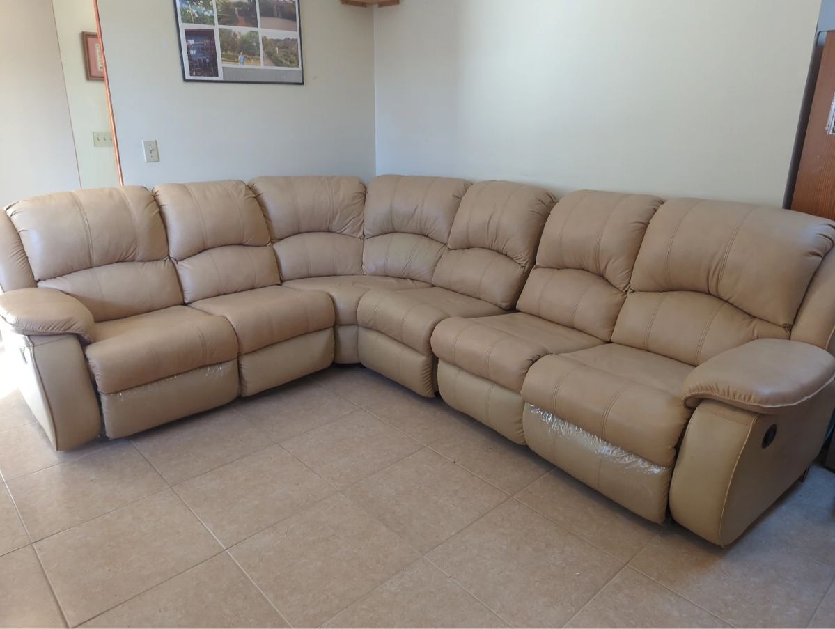 leather reclining sofa
