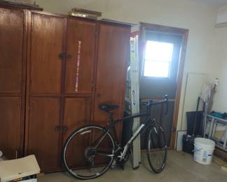 cabinet with garage items