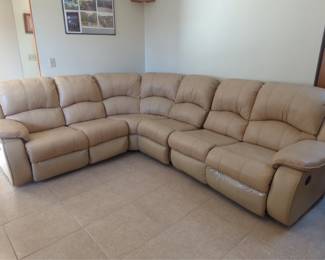 leather reclining sofa