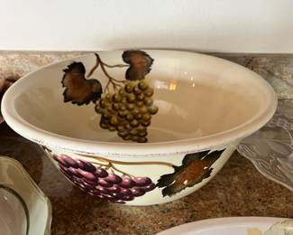 Villa Grande by Tabletops Unlimited Cereal Bowl with Grape Design