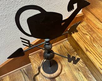Humming Bird/Watering Can Themed Weathervane