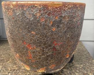Lava Finish Ceramic Planter