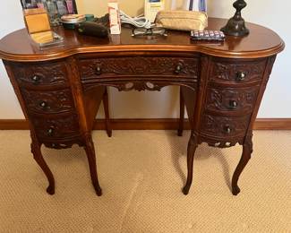 Louis XV Style Kidney Shaped Writing Desk
