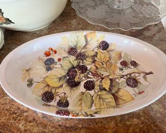 Italian Ceramics Company "Mediterraneo" Oval Serving Platter