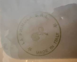 Pair of Primula Italian Pottery Pasta Bowls with Grape Cluster Design