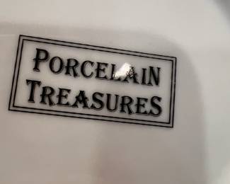 Porcelain Treasures Wine and Cheese Snack Plates