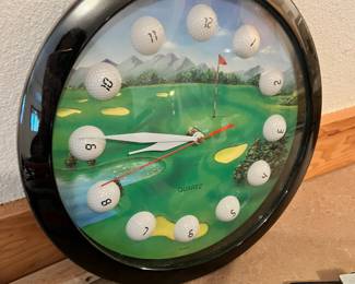 Golf Course Themed Quartz Wall Clock