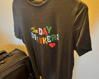 Black Graphic T- Shirt with "The Day Drinkers" Quote