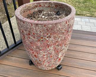 Lava Finish Ceramic Planter