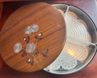 Japanese Lacquerware Lidded Appetizer Dish