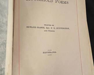 1882 Household Poems by Richard Massie