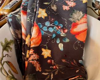 Pumpkin Fall Design Kitchen Towels