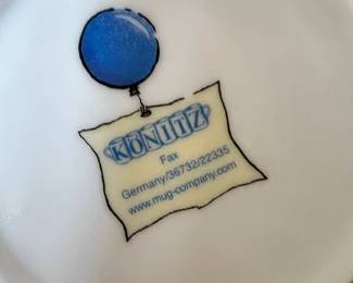 Set of 4 Konitz “Happy Birthday” Coffee Mugs