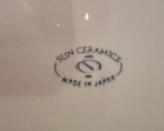 Sun Ceramics Japan Koi Fish Dinner Plate