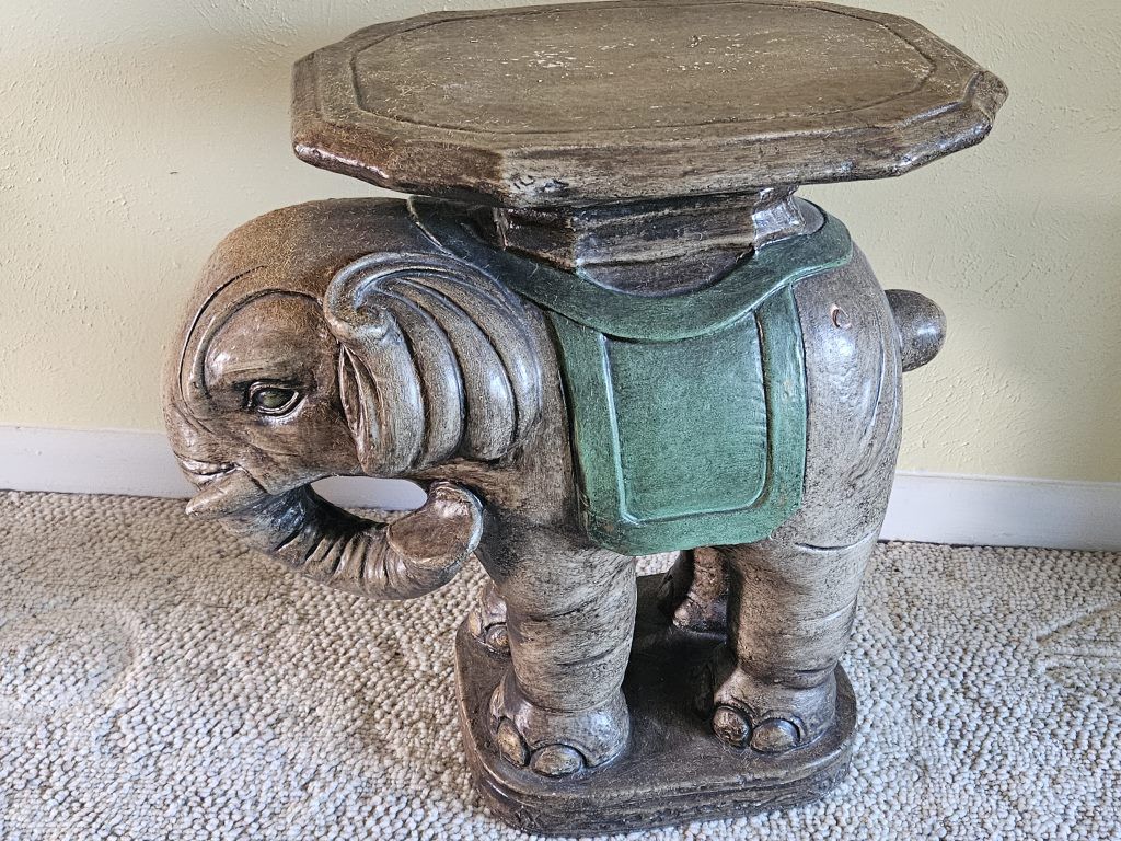 Ceramic Elephant Stool / Stand