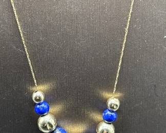 14 KT Gold Necklace, Beads are Hollow, *NO CC