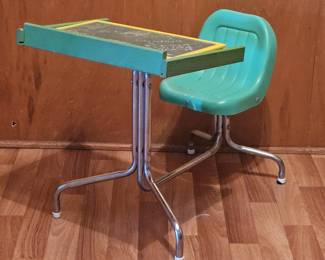 Vintage Child's Desk w/ Lift Up Lid for Storage 