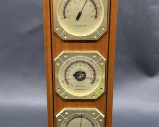 Vintage Dunhaven 3-Part Weather Station: Barometer