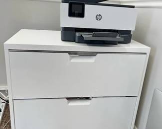 TPS WHITE WIDE ROLLING FILE CABINETS $50