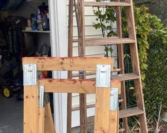 8 Ladder With Two Sawhorses