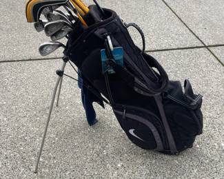 Nike Golf Bag With Callaway Big Bertha War Bird Taylor Made Golf Clubs