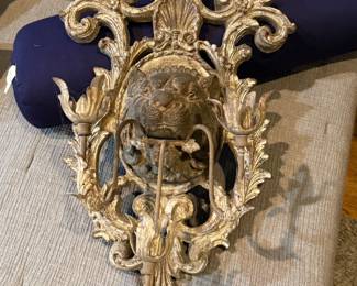 Three light wall sconce