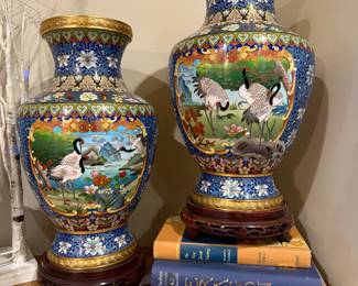 Amazing cloisonné Vases