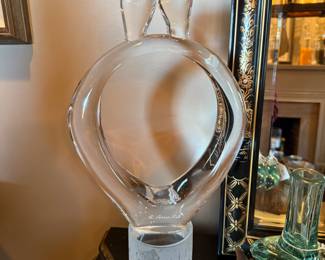 Renato Antra Murano glass "Lovers" sculpture