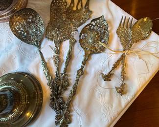 Montagnani, Italian, silver items, circa 1910s