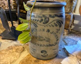 19th century crock, Greensboro