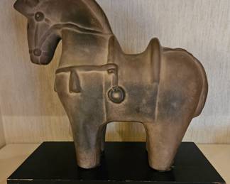 Vintage Haniwa Japanese Terracotta Clay Horse