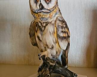 Kaiser Horned Owl Porcelain Figurine