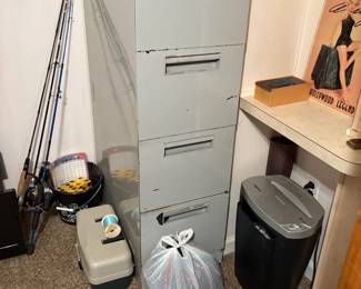 . . . four-drawer file cabinet