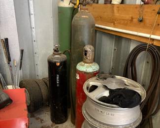 . . . acetylene tanks